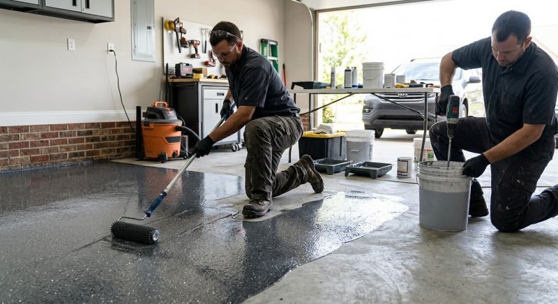 Basement Floor Epoxy Service in Raleigh, NC