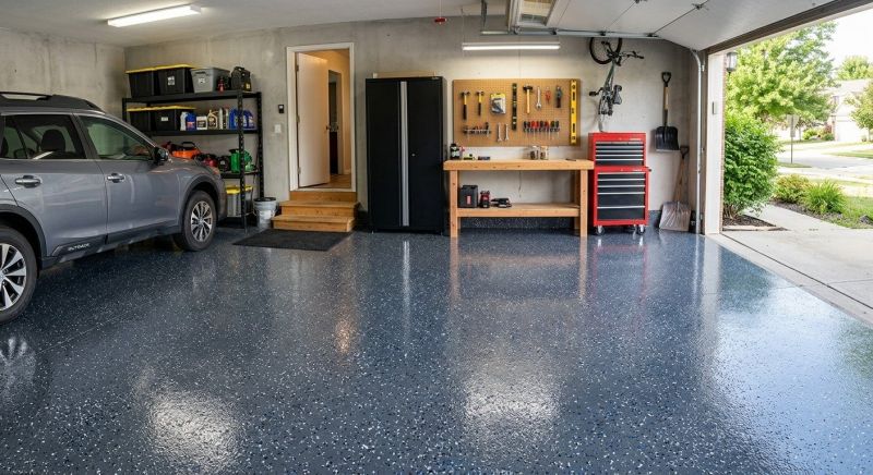 Epoxy Garage Flooring Installation in Fairfax, VA