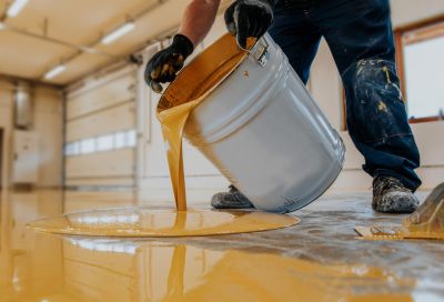 Garage Floor Epoxy Installation in Greensboro, NC