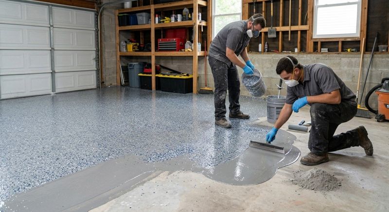 Garage Floor Staining in Columbia, SC