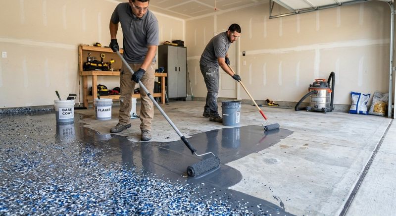 Residential Floor Coating in Charlotte, NC