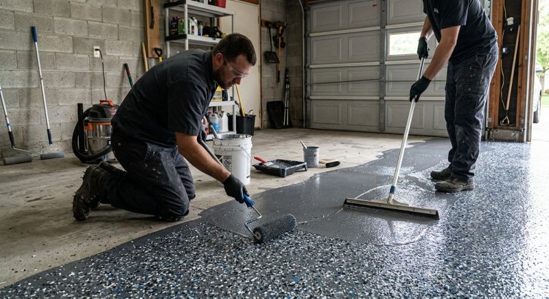 Garage Floor Staining in Annapolis, MD